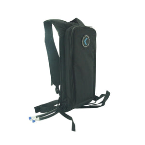 CompCooler black liquid cooling backpack with hose connectors