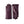 Hestra purple leather gloves shown from front and back views