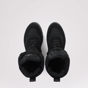 Top view of Pajar black lace up winter boots