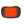 Black mesh heating pillow with orange illuminated center