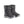 Pair of black Baffin winter boots with grey soles and drawstring closures