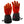 ActionHeat red and black battery heated gloves with battery level indicator