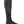 Black heated sock with external battery connection cable and zipper pocket