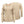 Beige long sleeve thermal shirt with scoop neck and ribbed texture