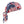 Ergodyne cooling skull cap with American flag pattern