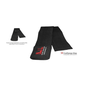 Black Ice CoolTherapy System - STX Sports Injury Relief 80" Wrap Large Knee (8 Pack)