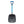 Black Diamond snow shovel with a black blade and blue telescopic handle