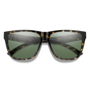 Smith Optics sunglasses with tortoise shell frames and green ChromaPop lenses