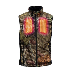 Volt Heat camouflage heated vest with visible heating elements on the chest