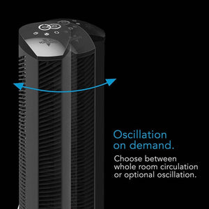 Vornado OSCR32 32" Oscillating Air Circulator Tower Fan with Remote Control and Timer - Black