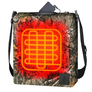 ActionHeat Realtree camouflage heated seat cushion with power bank