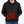 Mobile Warming black hooded sweatshirt with glowing red heating element graphic on the front pocket