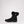 Pajar black winter boot with side zipper and faux fur cuff