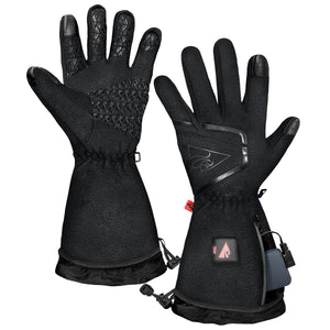 ActionHeat black heated gloves with battery pack in wrist pocket