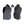 Front and back view of a black Zepto heated vest with zipper closure