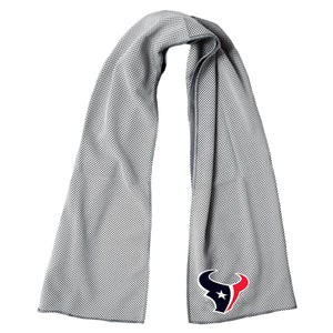 Grey Houston Texans cooling towel with team logo