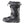 Black and grey insulated winter boot with adjustable straps and drawstring cuff