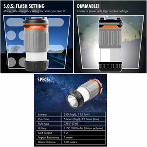 Wagan Brite-Nite Pop-Up USB Lantern