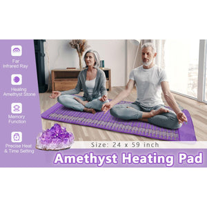 UTK Amethyst Far Infrared Heating Pad for Back Pain Relief 24'' x 59''