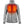 Grey knit heated jacket with glowing orange chest heating elements