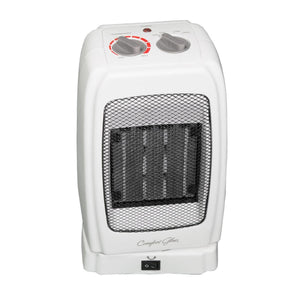 World Marketing Comfort Glow white portable ceramic space heater with top control knobs
