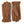 Hestra brown leather gloves with contrast stitching and elasticated wrists