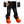 Black heated socks with battery packs and orange Gorilla logo