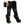 Black battery powered heated socks with orange gorilla logo and grey accents