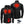 ActionHeat black quarter zip fleece showing heating element dimensions and power bank