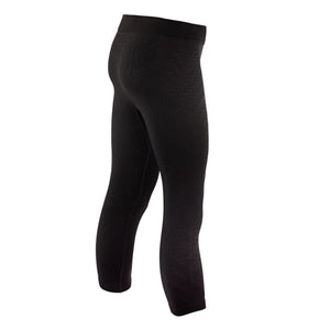 Black seamless athletic leggings with textured pattern