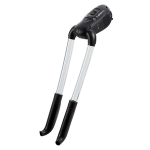 Therm-ic boot dryer with two clear tubes and black base