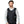 Man wearing a black Venture Heat quilted vest over a grey long sleeve shirt