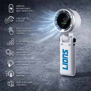 AlphaCool Detroit Lions Rechargeable Handheld Fan