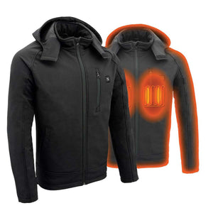 NexGen Heat Men's 'Ruffled' Soft-Shell Heated Hooded Jacket
