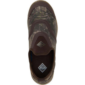 Muck camo slip on shoe viewed from above