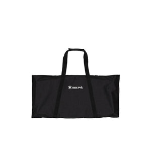 Black Snow Peak storage bag with carrying handles