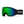 Smith Optics snow goggles with green reflective lens and black strap