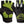 Savior fingerless cycling gloves with integrated LED lights and neon yellow accents