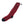 Red knee high heated socks with black toe and heel and USB power cable