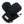 Volt Heat black heated mittens with adjustable wrist strap and logo patch