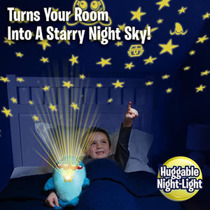 Ontel Star Belly Dream Lites Stuffed Animal Night Light - Snuggly Blue Shark