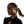 Woman wearing black open ear wireless headphones