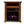Freestanding wooden electric fireplace with digital display and flame effect
