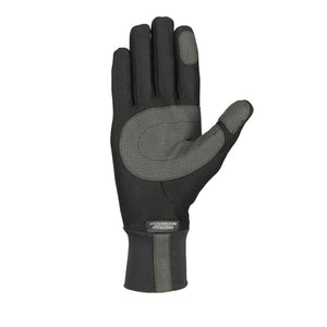 Seirus black glove with grey palm and thumb grip patches