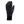 Seirus black glove with ribbed cuff and logo