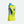 Nathan handheld water bottle with yellow mesh strap and blue cap