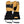 Mobile Warming tan and black leather heated mittens with wrist straps