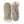 Hestra grey suede mittens with ribbed knit cuffs