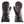 Zanier black heated mittens with adjustable wrist strap and zipper pocket