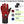 Red heated glove with three temperature settings and 7.4V battery specifications